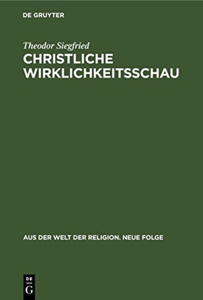 Christliche Wirklichkeitsschau