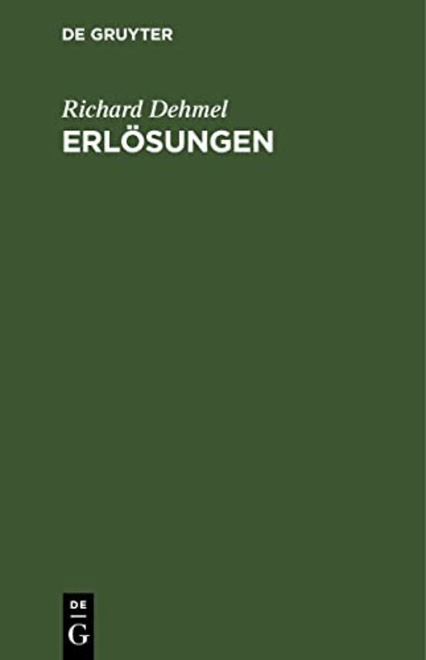 Erlösungen – Eine Seelenwandlung in Gedichten und Sprüchen