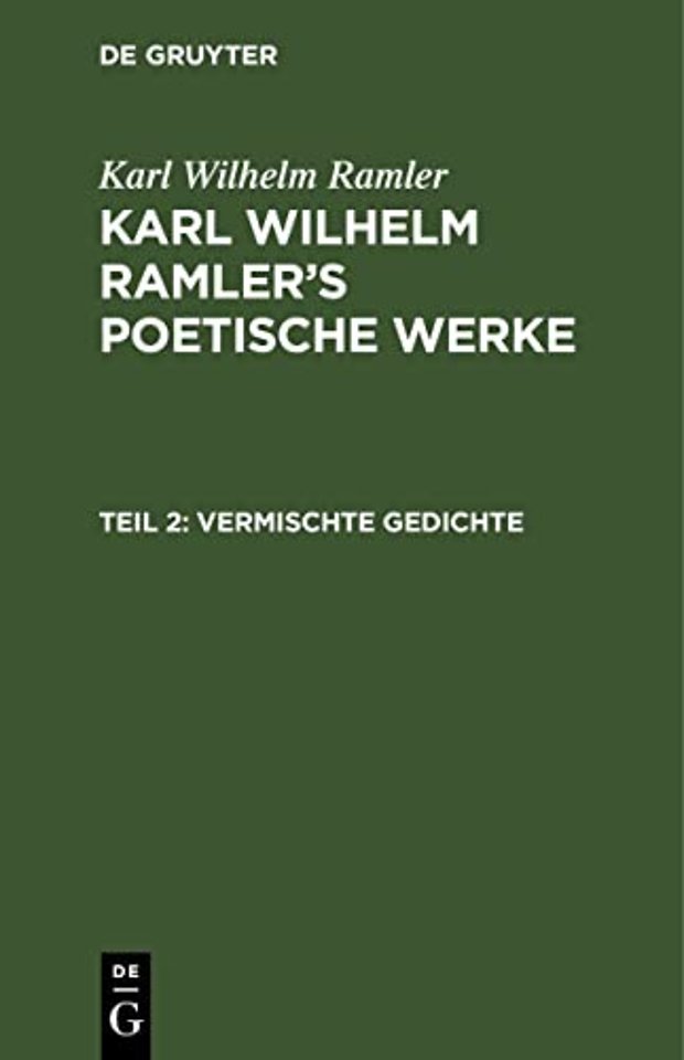 Vermischte Gedichte