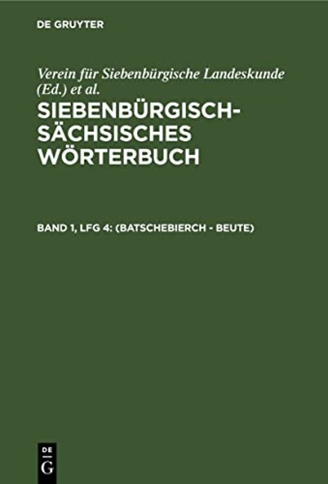 (Batschebierch – Beute)