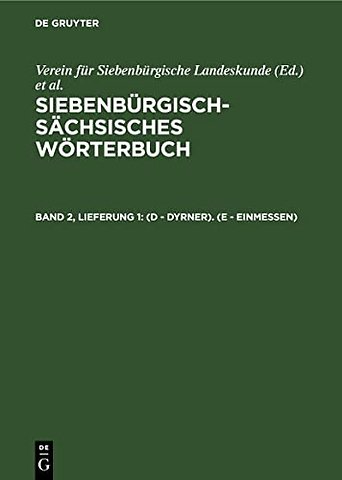 (D – Dyrner). (E – einmessen)