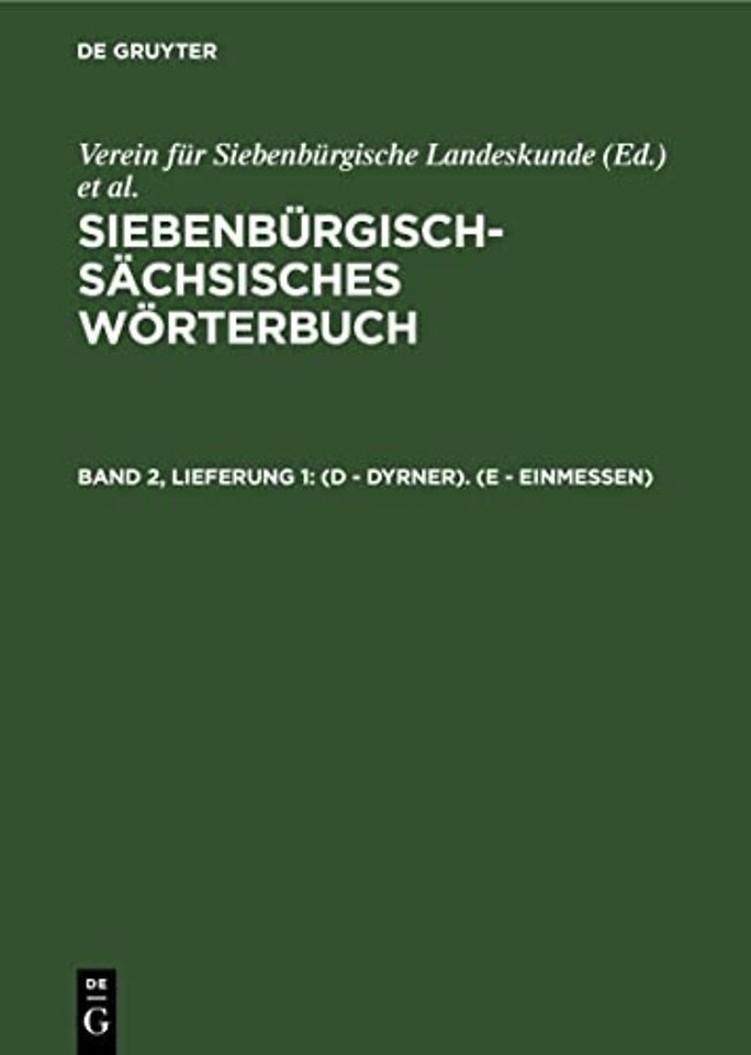 (D – Dyrner). (E – einmessen)