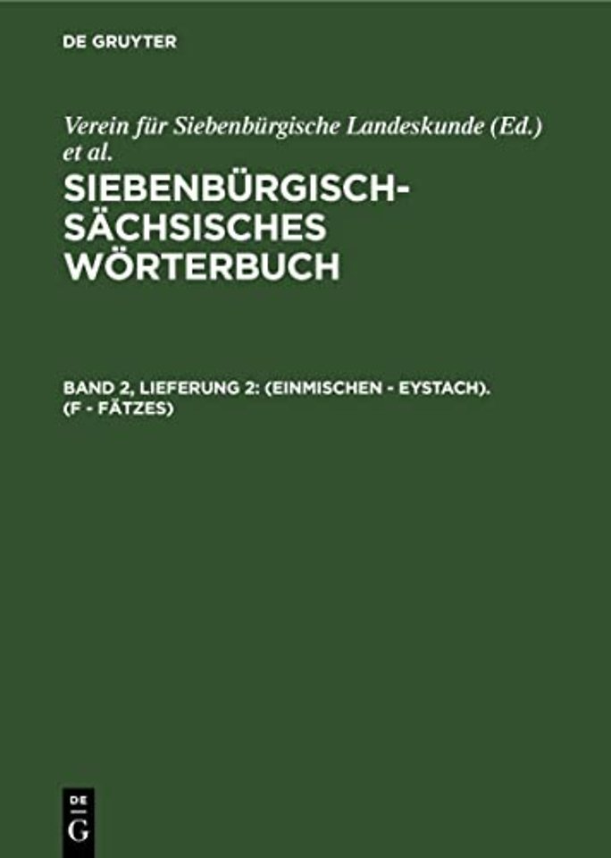 (einmischen – Eystach). (F – Fätzes)