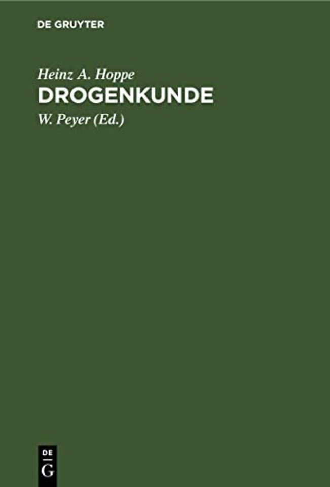 Drogenkunde
