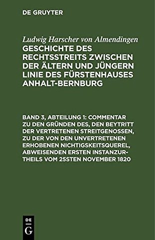 Commentar zu den Gründen des, den Beytritt der v – Fortgesetze Betrachtungen über die Natur einer prozessualischen Streitgenossenschaft, und über di