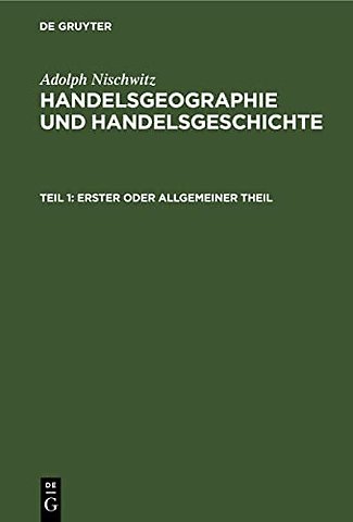 Erster oder allgemeiner Theil
