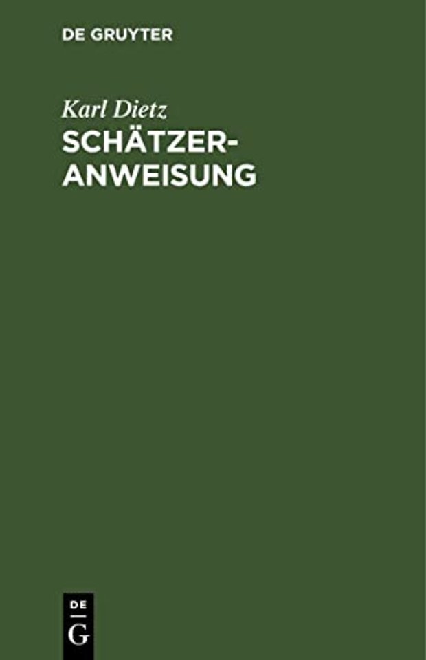 Schätzer–Anweisung – Bekanntmachung der Kgl. Staatsministerien der Justiz und der Innern vom 14. Juli 1909, die Anweisung für die amtliche Fest