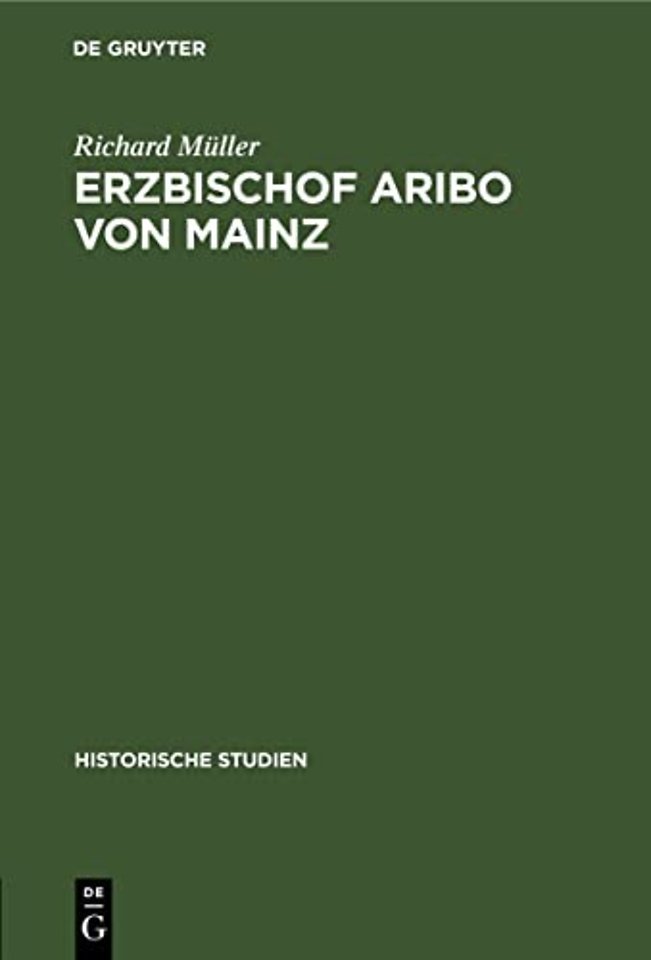 Erzbischof Aribo von Mainz – 1021–1031
