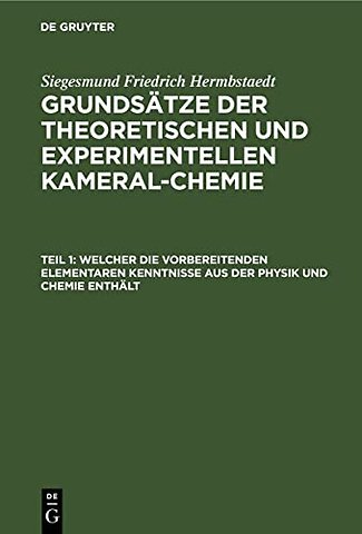 Welcher die vorbereitenden elementaren Kenntnisse aus der Physik und Chemie enthält