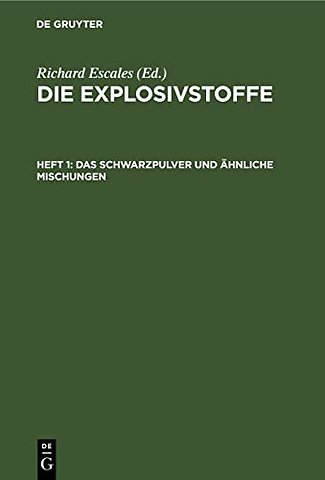 Das Schwarzpulver und ähnliche Mischungen