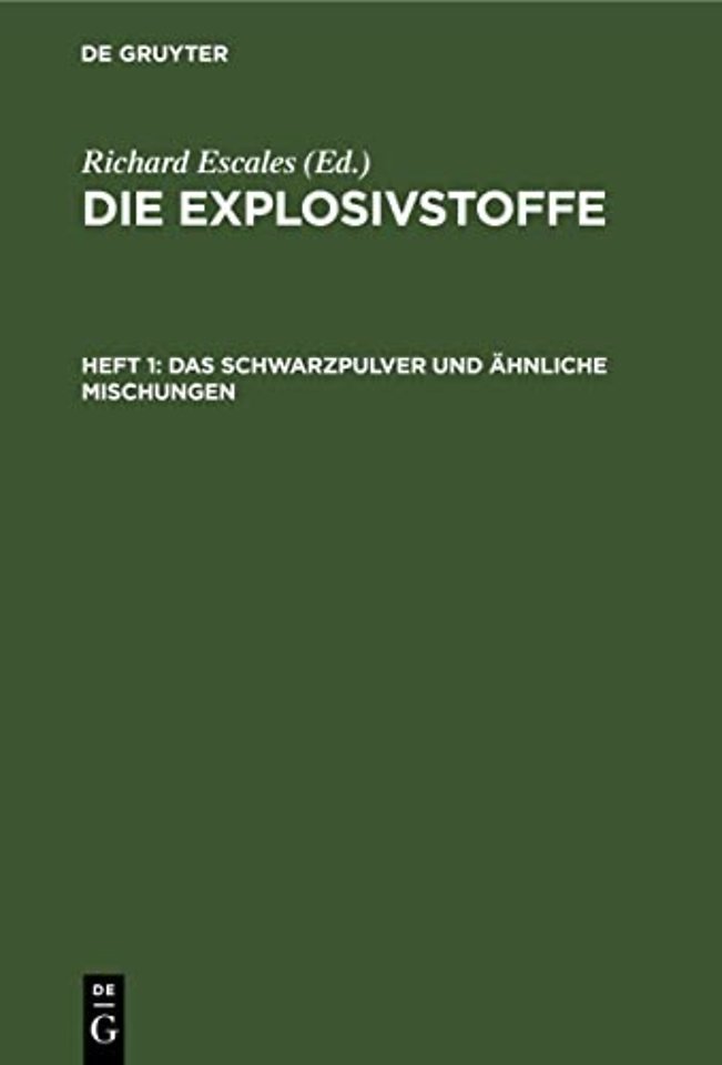 Das Schwarzpulver und ähnliche Mischungen