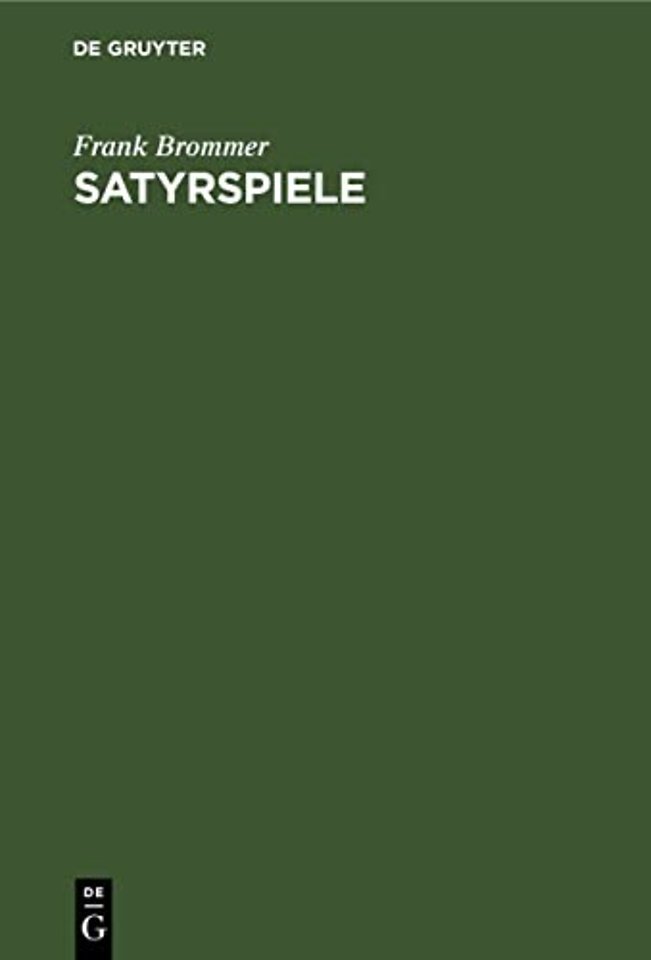 Satyrspiele – Bilder griechischer Vasen