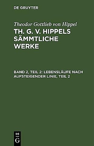 Lebensläufe nach aufsteigender Linie, Teil 2
