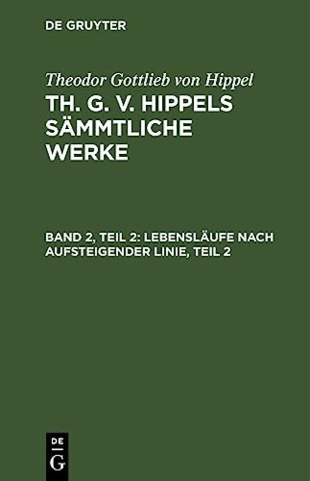 Lebensläufe nach aufsteigender Linie, Teil 2