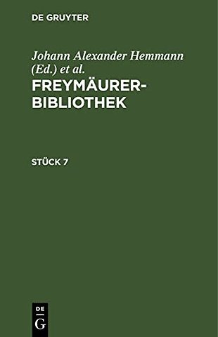 Freymäurer–Bibliothek. Stück 7