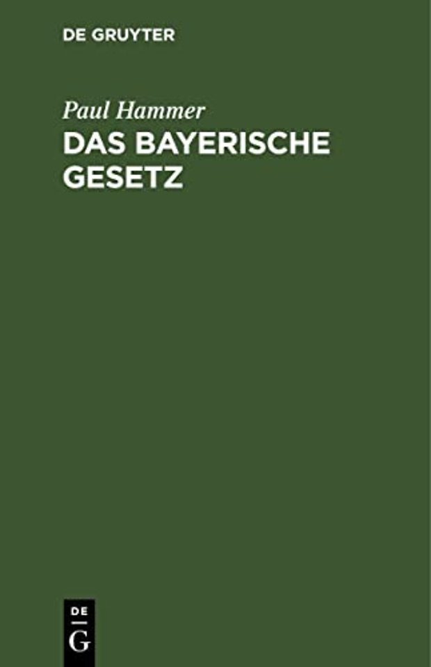 Das bayerische Gesetz – vom 30. Juni 1921 zum Vollzuge des Landessteuergesetzes. Mit Erläuterungen, dem Landessteuergesetze, den Muster