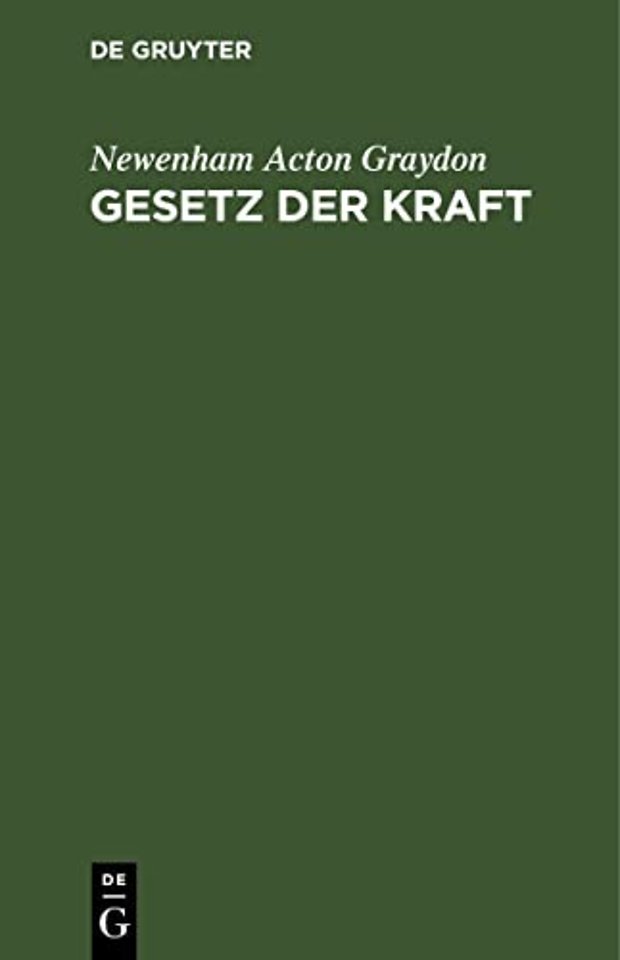 Gesetz der Kraft