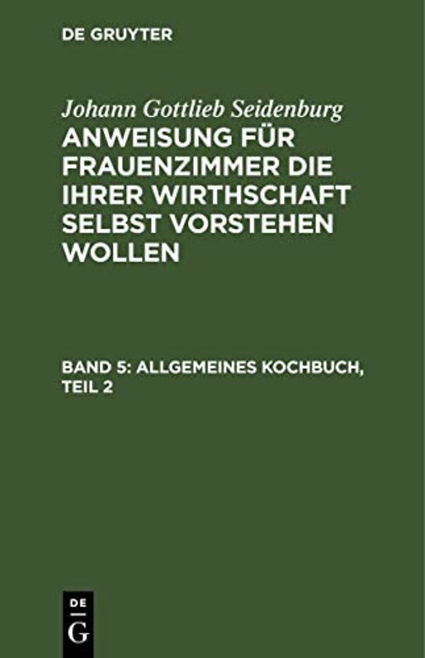 Allgemeines Kochbuch, Teil 2