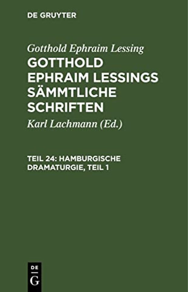 Hamburgische Dramaturgie, Teil 1