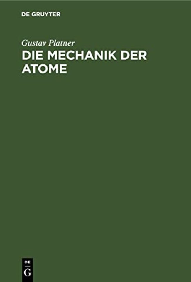 Die Mechanik der Atome