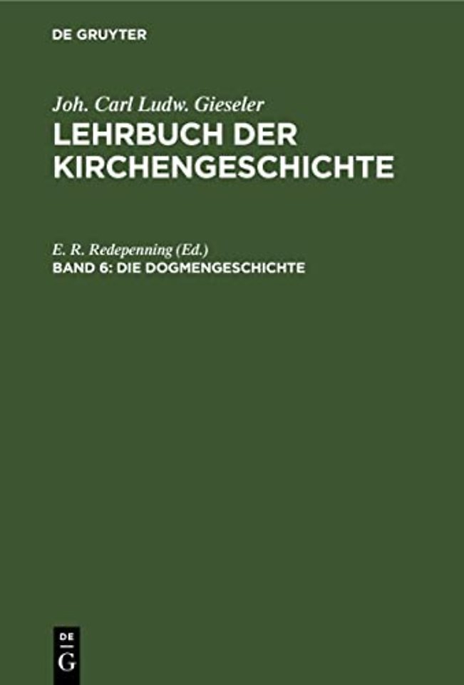 Die Dogmengeschichte