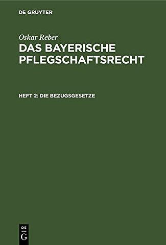 Die Bezugsgesetze