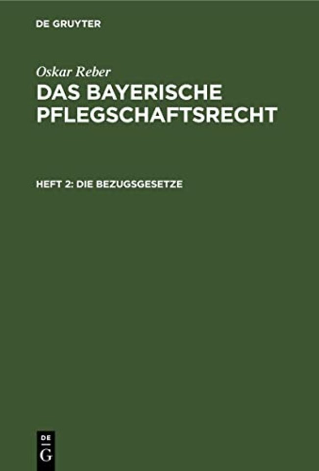 Die Bezugsgesetze