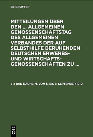 Bad Nauheim, vom 5. bis 8. September 1910