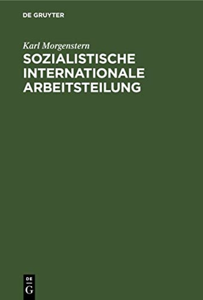 Sozialistische Internationale Arbeitsteilung