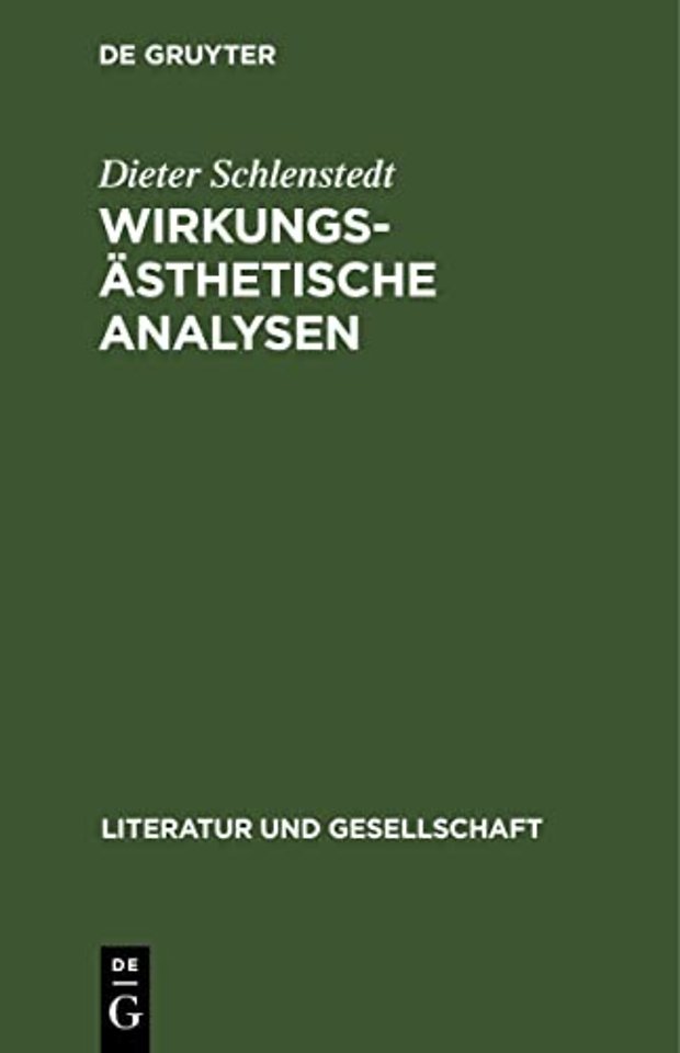 Wirkungsasthetische Analysen