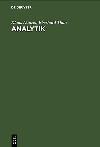 Analytik – Systematischer Überblick