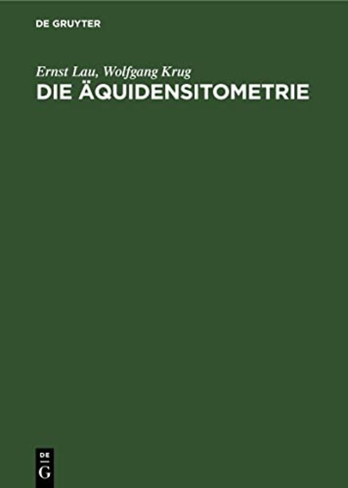Die Äquidensitometrie – Grundlagen, Verfahren und Anwendungsgebiete