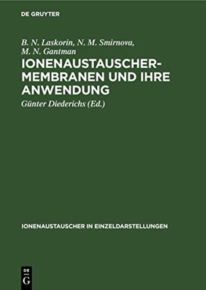Ionenaustauschermembranen Und Ihre Anwendung