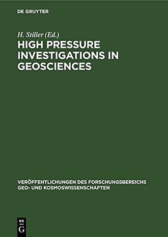 High Pressure Investigations in Geosciences – CAPG project 3: Physical properties of mineral systems under thermodynamic conditions of the Earth`s int