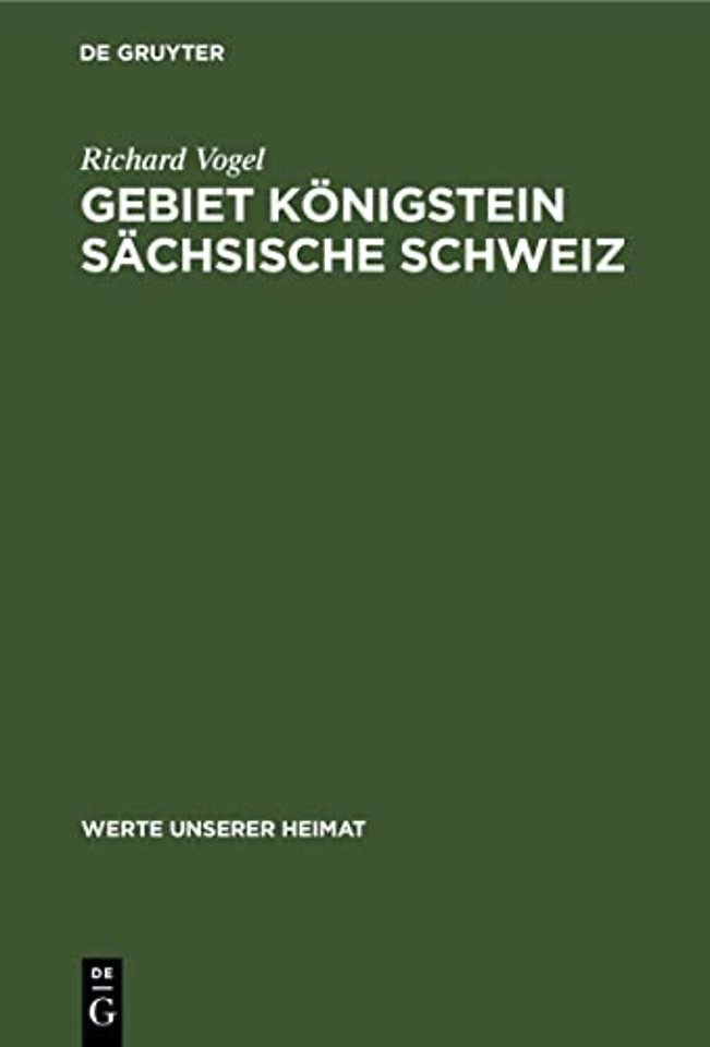 Gebiet Konigstein Sachsische Schweiz