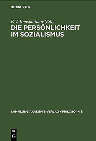 Die Persönlichkeit im Sozialismus