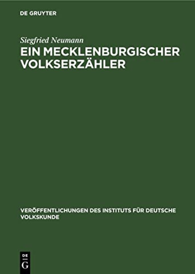 Ein Mecklenburgischer Volkserzahler