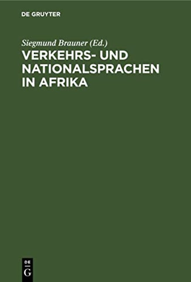 Verkehrs– und Nationalsprachen in Afrika