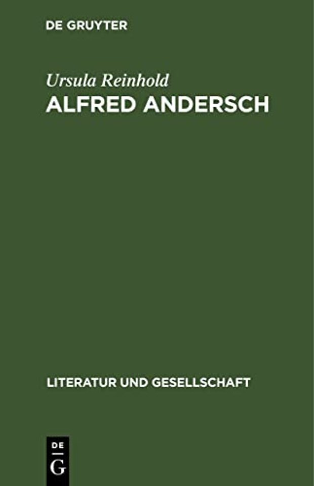 Alfred Andersch – Politisches Engagement und literarische Wirksamkeit