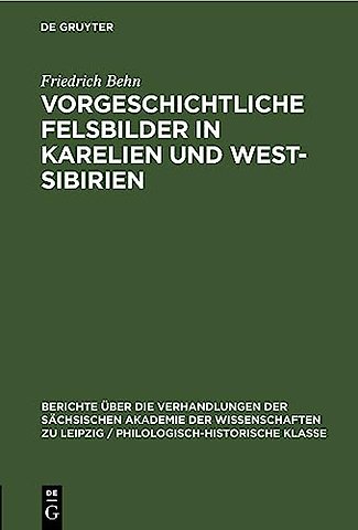 Vorgeschichtliche Felsbilder in Karelien Und West- Sibirien