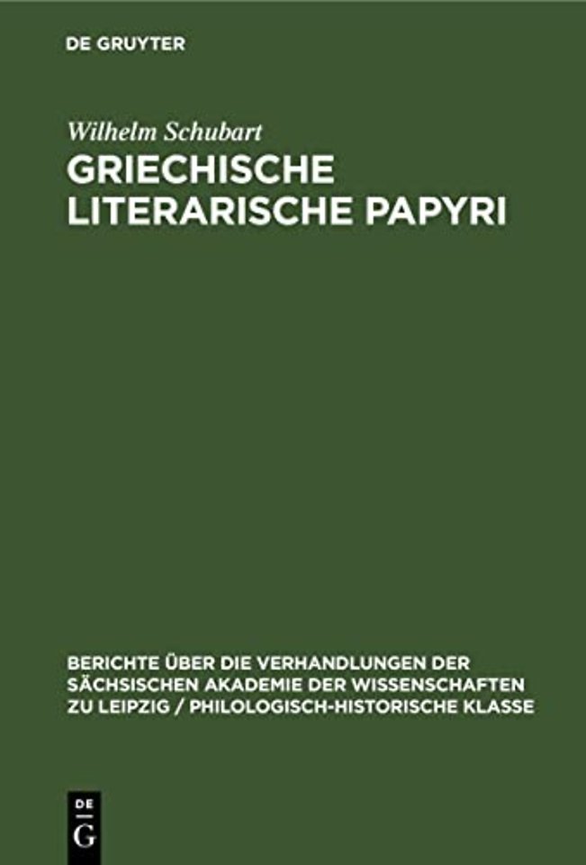 Griechische literarische Papyri