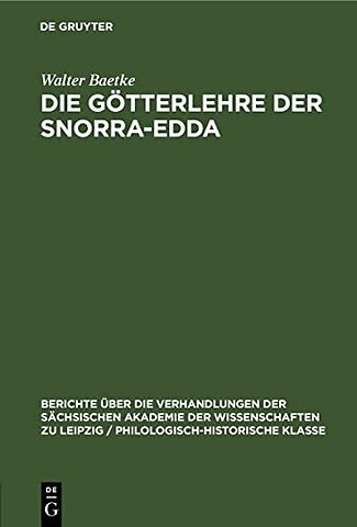 Die Gotterlehre Der Snorra-Edda