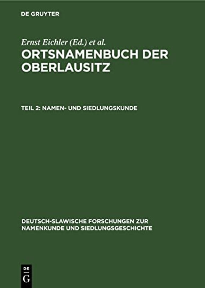 Namen– und Siedlungskunde