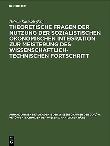 Theoretische Fragen der Nutzung der sozialistisc – Tagung des Wissenschaftlichen Rates für die Wirtschaftswissenschaftliche Forschung bei der Aka