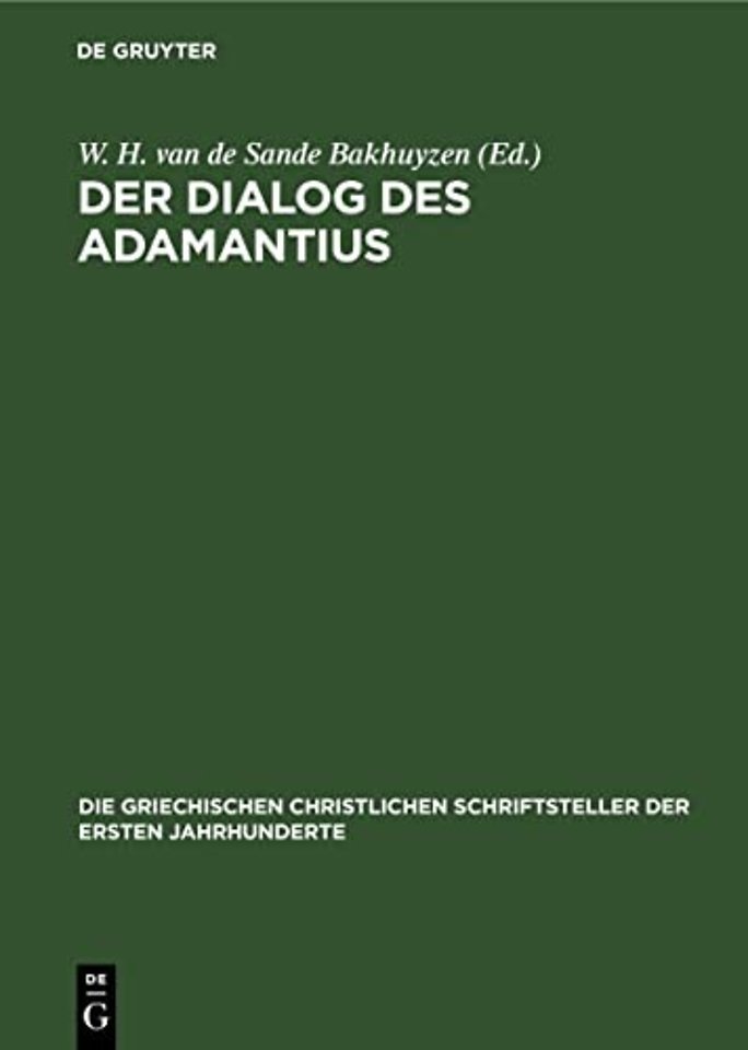 Der Dialog Des Adamantius