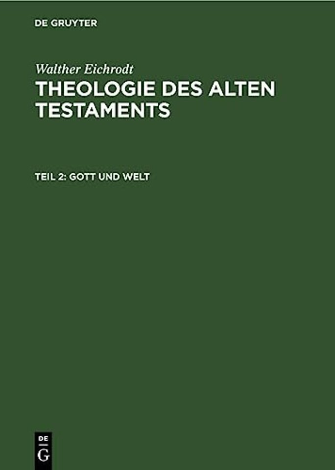 Gott und Welt