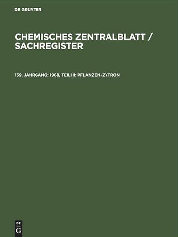 1968, Teil III: Pflanzen–Zytron