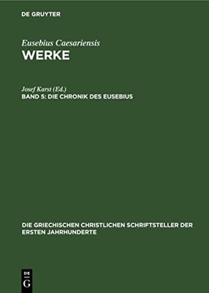 Die Chronik des Eusebius