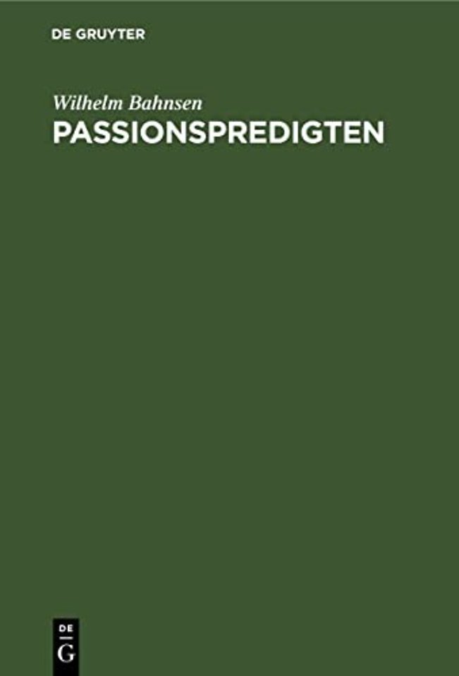 Passionspredigten