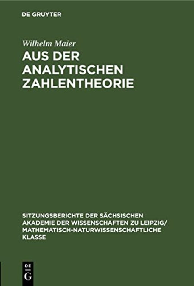 Aus Der Analytischen Zahlentheorie